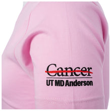 Closeup of full black UT MD Anderson logo.