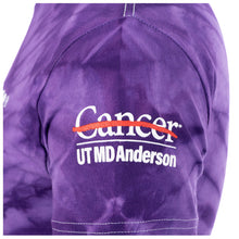 Closeup of the white UT MD Anderson logo.