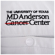 Closeup of full black MD Anderson logo.