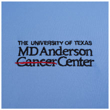 Closeup of black MD Anderson logo.