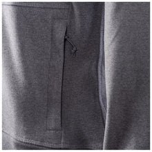 Closeup of zippered pocket.