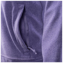 Closeup of zippered pocket.