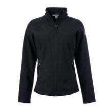 Black soft shell jacket with zippered pockets, featuring the full white UT MD Anderson logo on the sleeve.