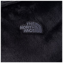Closeup of the North Face logo.