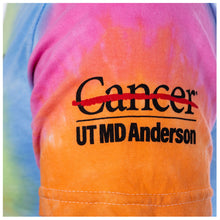 Closeup of black UT MD Anderson logo.