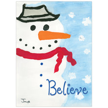 Personalized Believe Snowman
