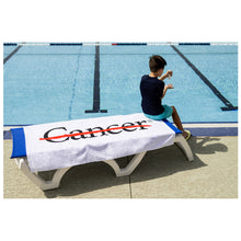 Strikethrough Beach Towel