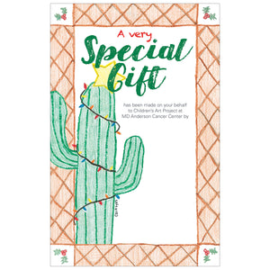 Holiday Cactus Contribution Card