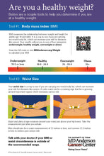 Tips to Maintain a Healthy Weight - 25ea.