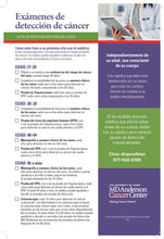 Cancer Screening Exams Checklist - 25ea.