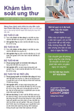 Cancer Screening Exams Checklist - 25ea.