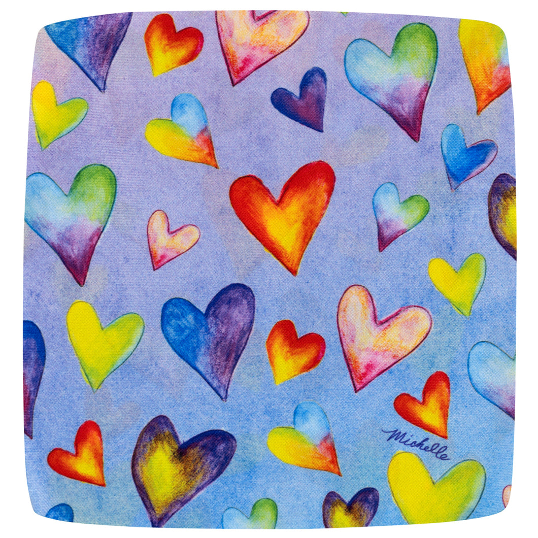 Gradient Hearts Cleaning Cloth