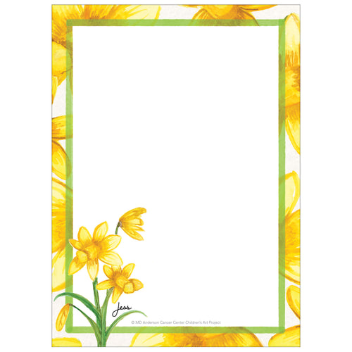 Graceful Daffodils Note Pad