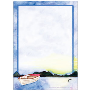 Boat on a Lake Note Pad