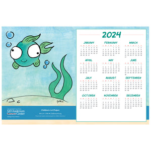 Personalized Bubble Fish Poster Calendar
