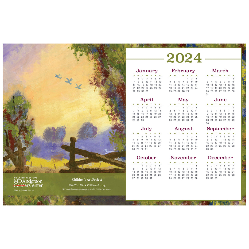 Personalized Country Sunrise Poster Calendar
