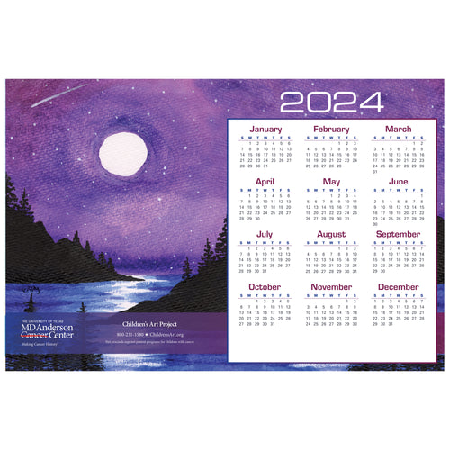 Personalized Moonrise Mountain Poster Calendar
