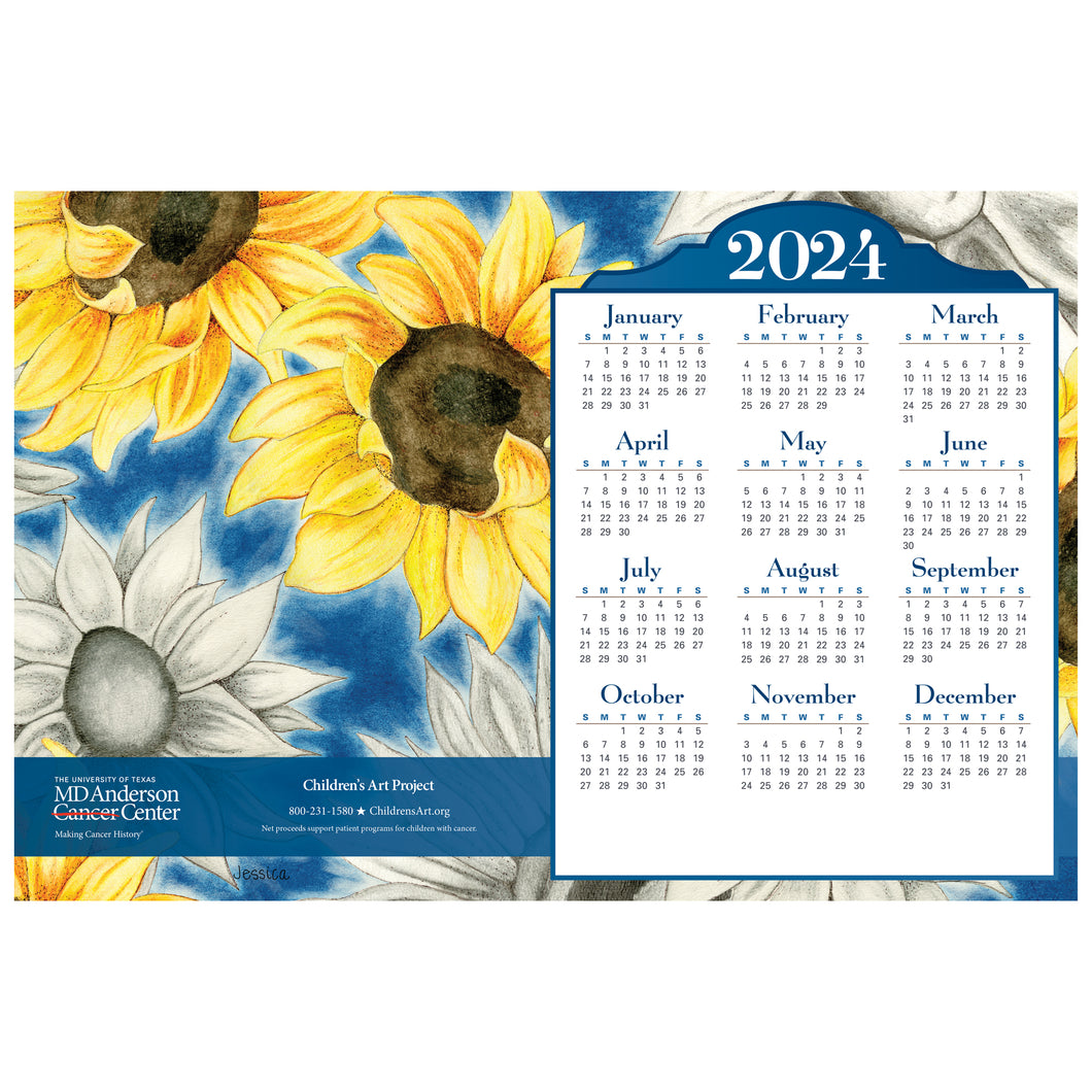 Personalized Sunflowers Poster Calendar