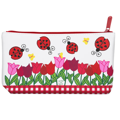 Ladybugs and Tulips Pouch
