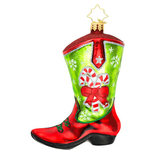 Cowboy Christmas Boot Radko