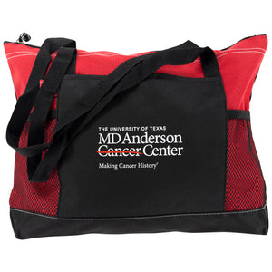 MD Anderson Logo Red/Black Tote