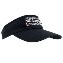 MD Anderson Logo Black Visor