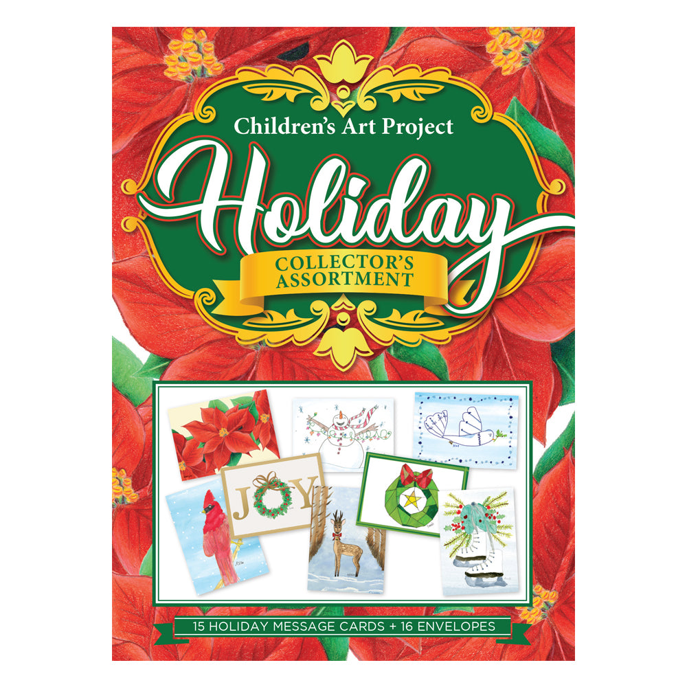 Holiday Assort. 15 Cards/16 Envs - Children's Art Project