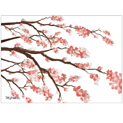 Cherry Blossoms Card 8 cards/9 env - Children's Art Project