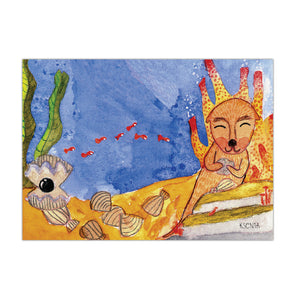 Otter Reef (8 Cards/8 Envs) - Children's Art Project