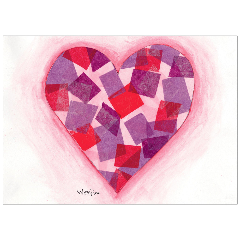 Confetti Heart (POD) - Children's Art Project
