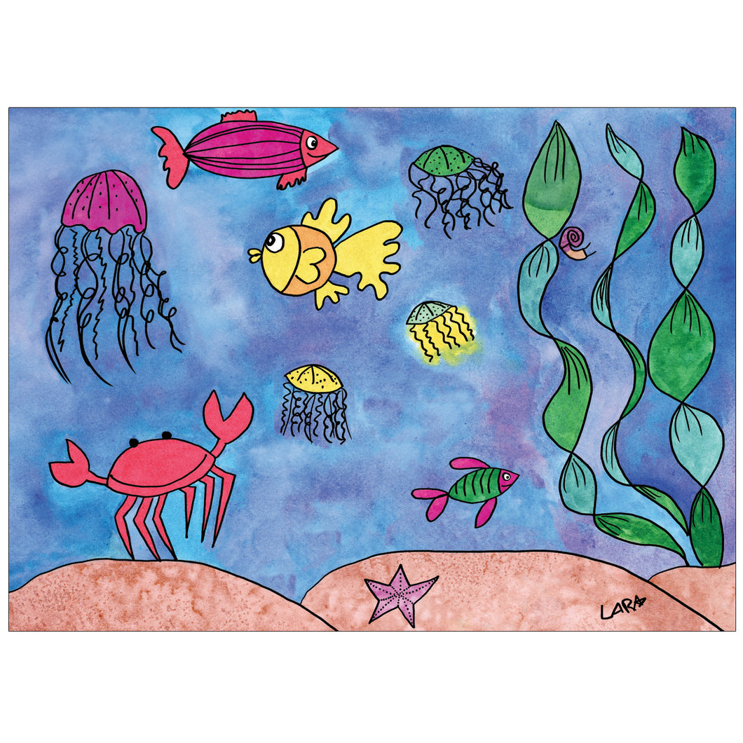 Under the Sea 8 Count - Children's Art Project