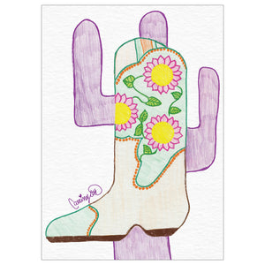 Cactus Flower Boot POD