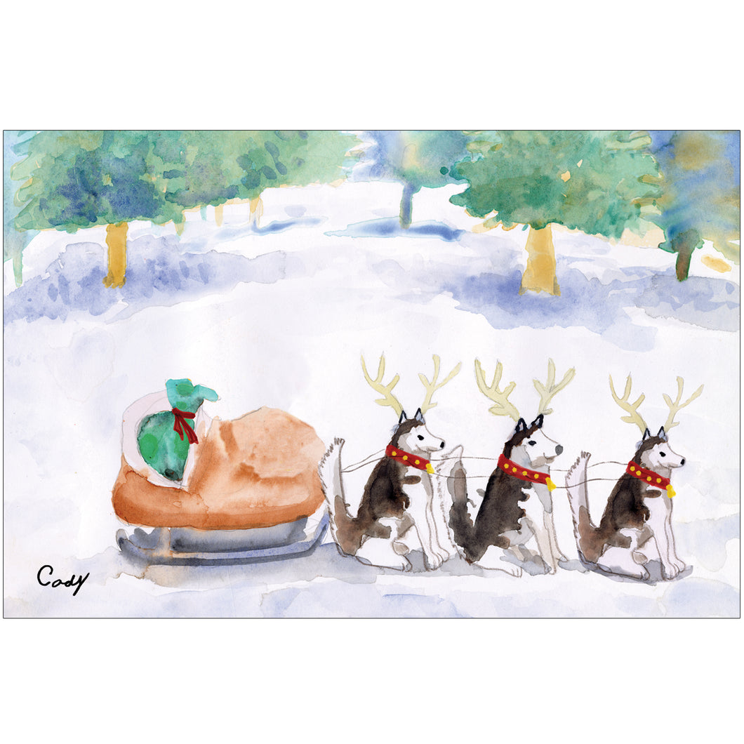 Reindeer Huskies 10 count - Children's Art Project