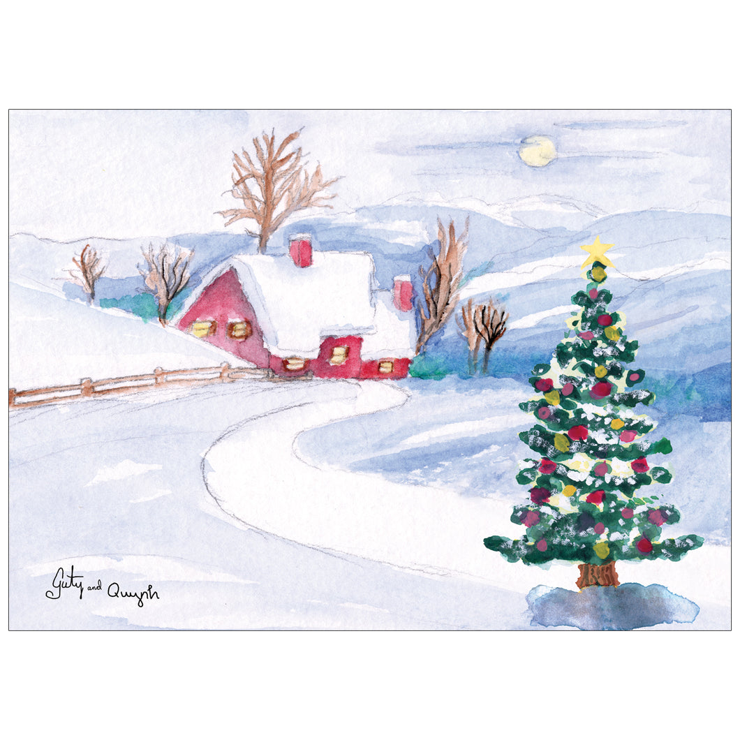 Personalized Country Christmas - Children's Art Project