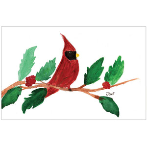 Cardinal and Holly - Children's Art Project