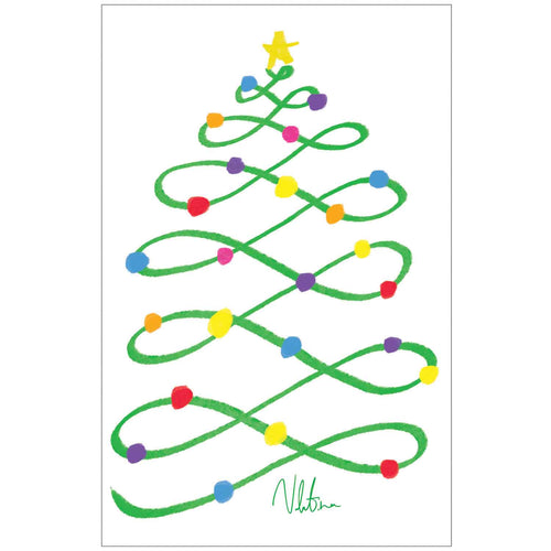Ribbon Christmas Tree - Children's Art Project