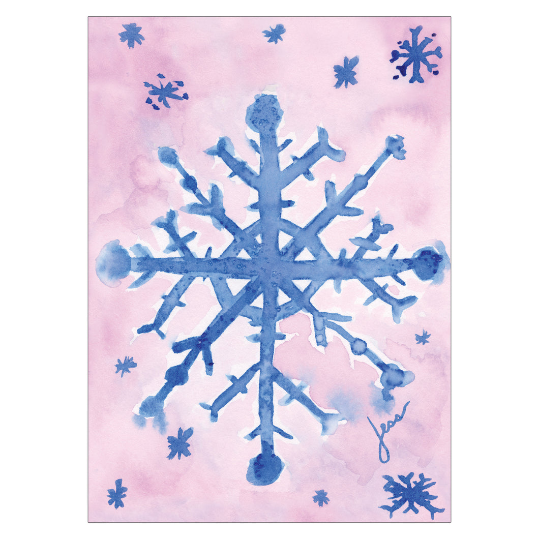 Personalized Blue Snowflake