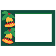 Bell and Holly Collage Photo Card Horizontal - Children's Art Project