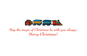Christmas Train 10 card pack - Children's Art Project