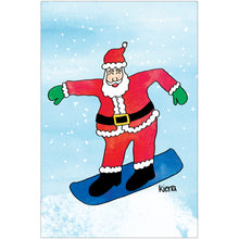Snowboarding Santa - Children's Art Project