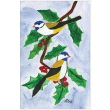 Birds on Holly Branch - Children's Art Project