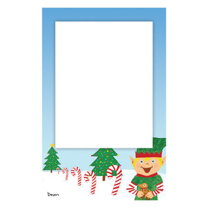 Elf at the North Pole Vertical Photo Card