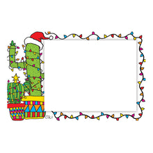 Personalized Cactus Christmas Horizontal Flat