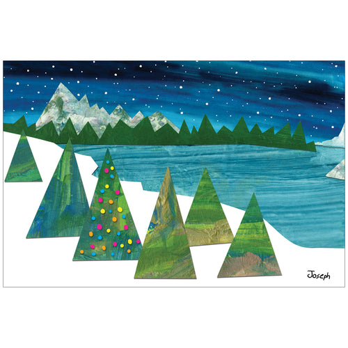 Christmas At The Lake - Children's Art Project