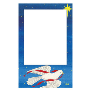 Personalized Christmas Dove Vertical Flat
