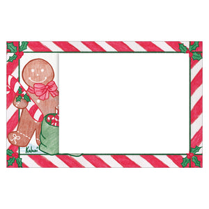 Personalized Gingerbread Man Horizontal Photo Card