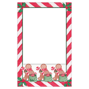 Personalized Gingerbread Man Vertical Photo Card