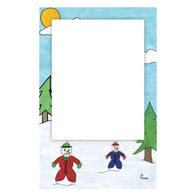 Personalized Dandy Snowman Vertical Photo Card