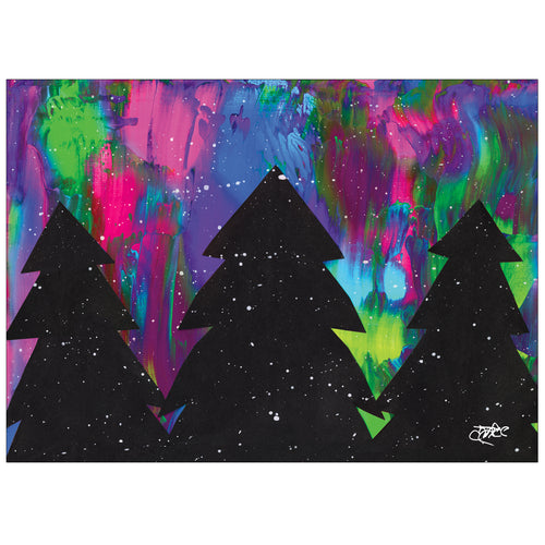 Personalized Northern Lights Christma - Children's Art Project