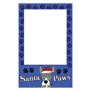 Personalized Santa Paws Vertical Flat